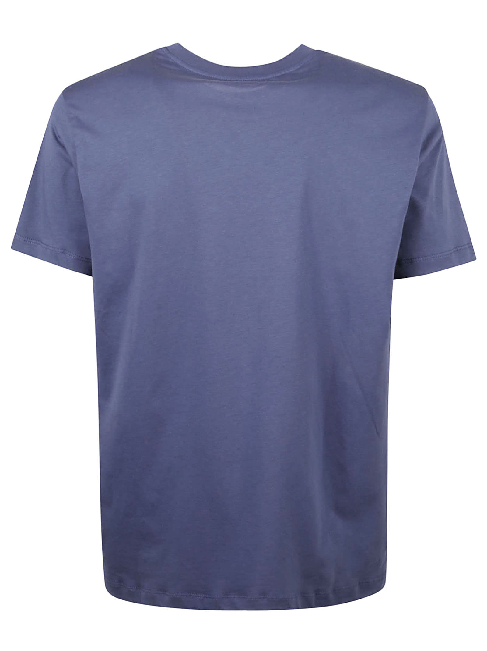 Shop Vilebrequin Logo Print Regular T-shirt In Light Blue