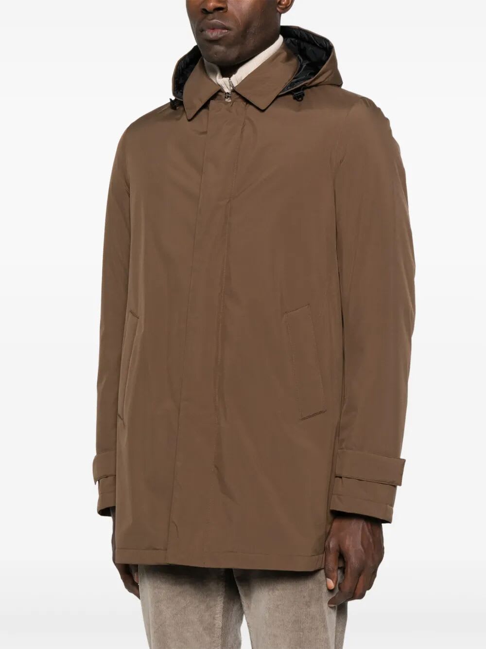 Herno Padded Jacket In Brown