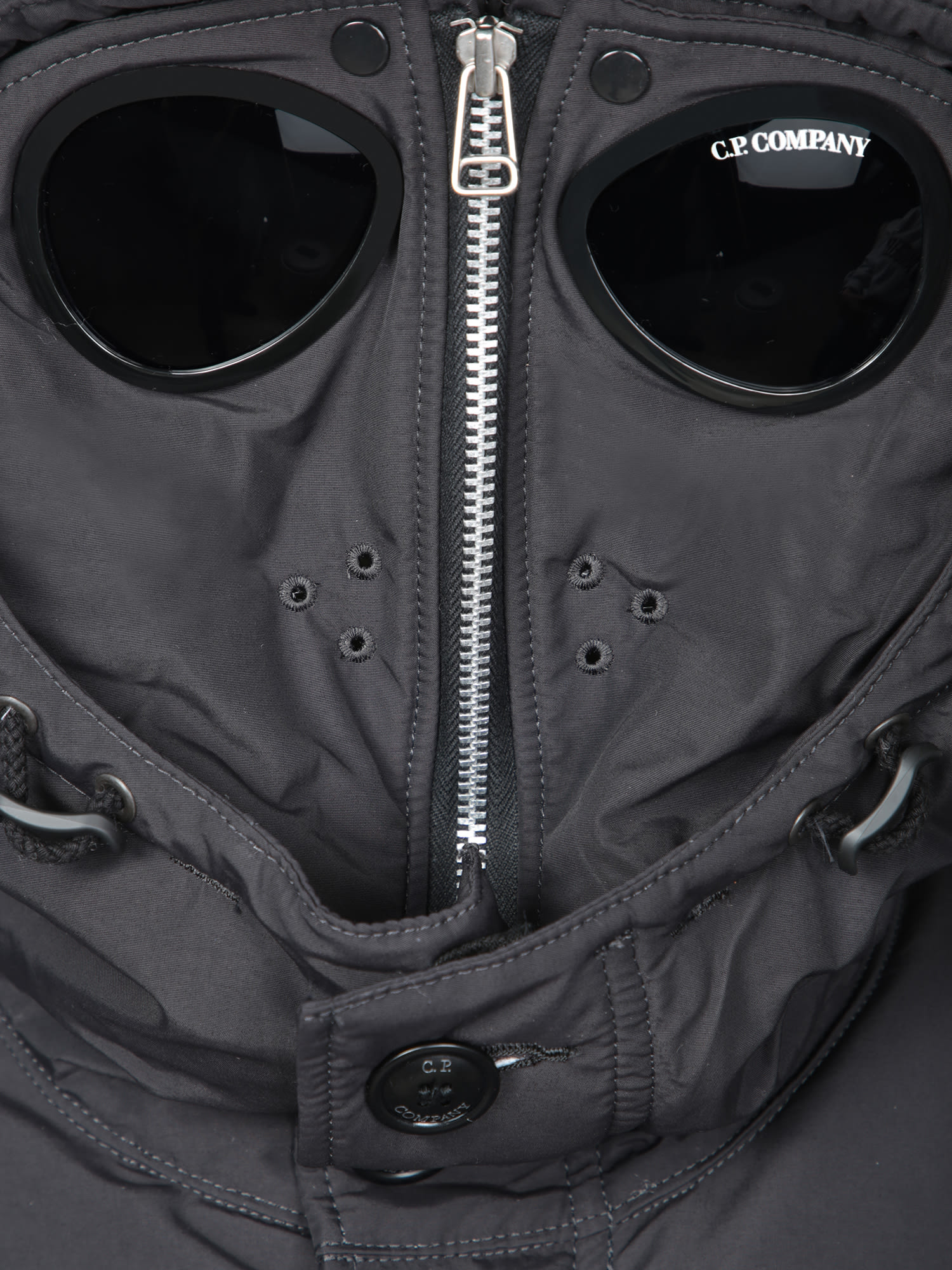 Junya Watanabe Ribbed Cuff Drawstring Coat In Black