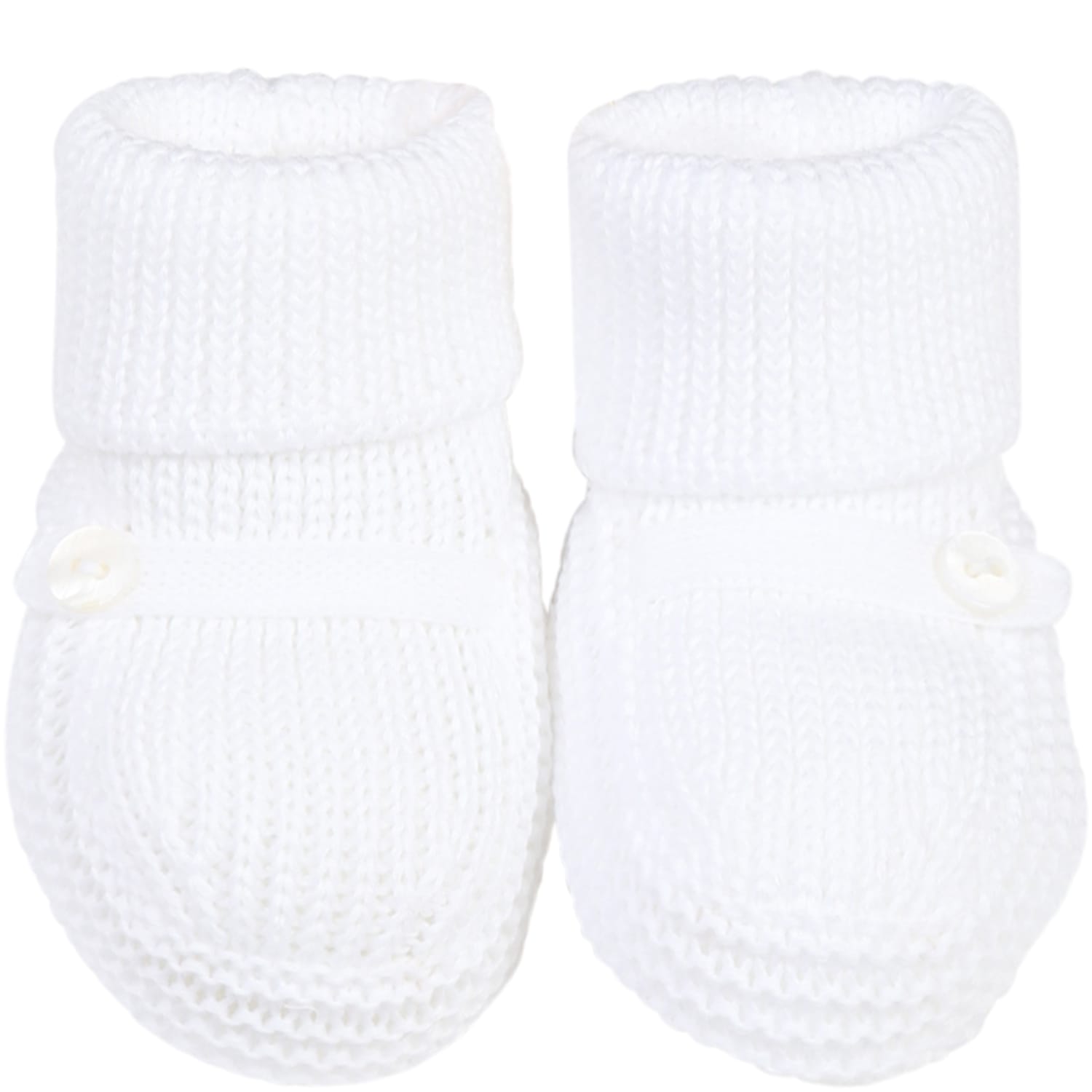Little Bear White Baby Bootee For Babykids