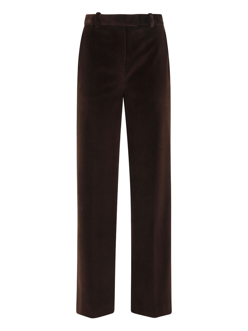 Circolo 1901 Cotton Wide-leg Trousers In Brown