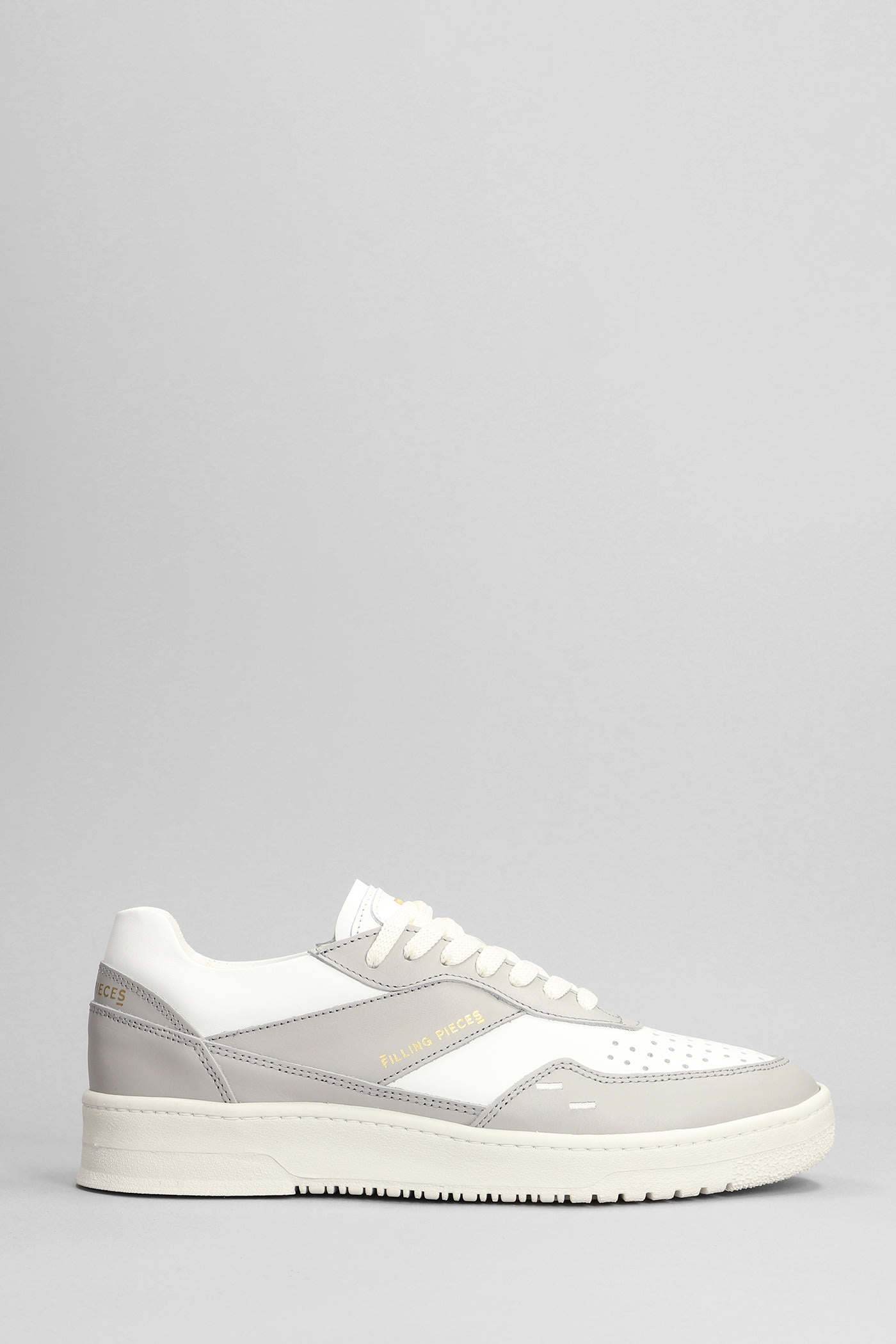 Ace Spin Sneakers In Grey Leather