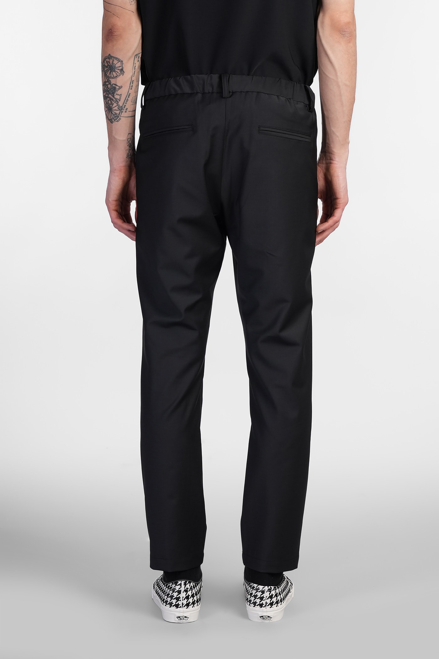 Attachment Pants In Black Polyamide Polyester In Black