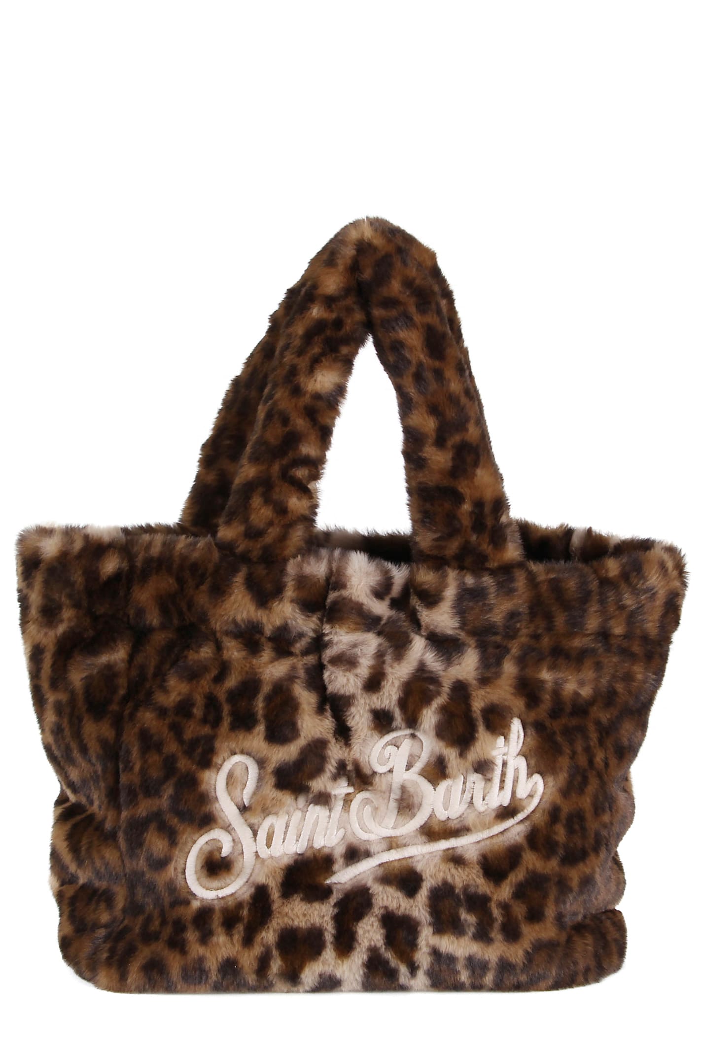 Mc2 Saint Barth Borsa Colette In Ecopelliccia Animalier Marrone In Brown