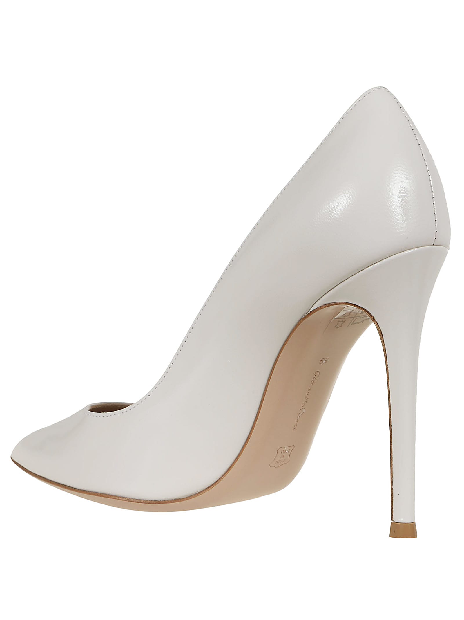 Shop Gianvito Rossi Gianvito 105 Nappa In Nuioffw Offwhite