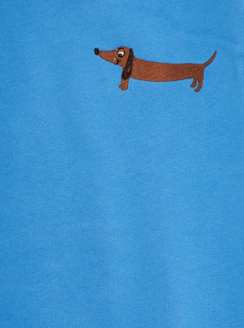Mini Rodini Dog Embroidered Cotton Jersey Sweatshirt In Blue