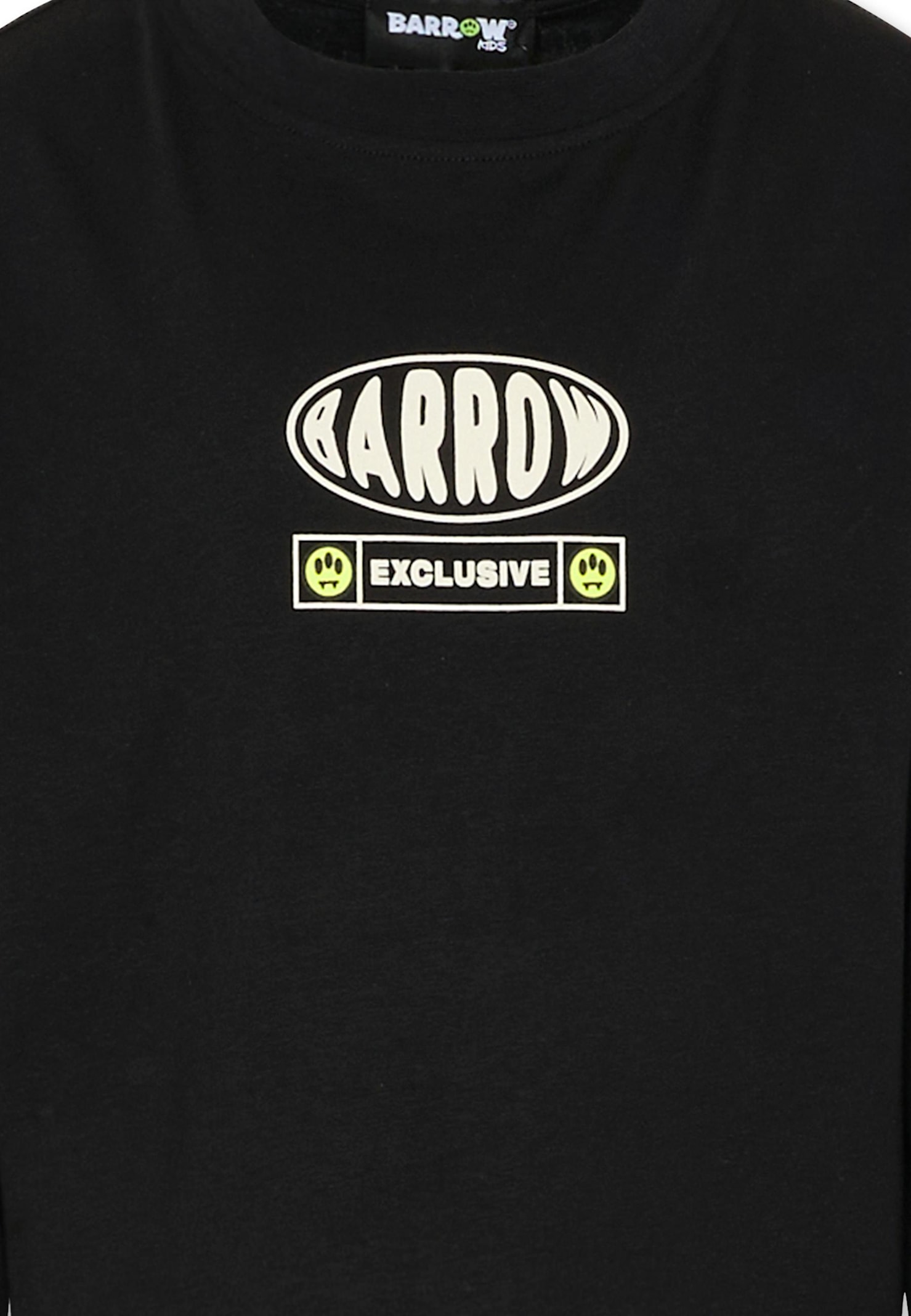 Barrow Black T-shirt For Kids With Logo In Black