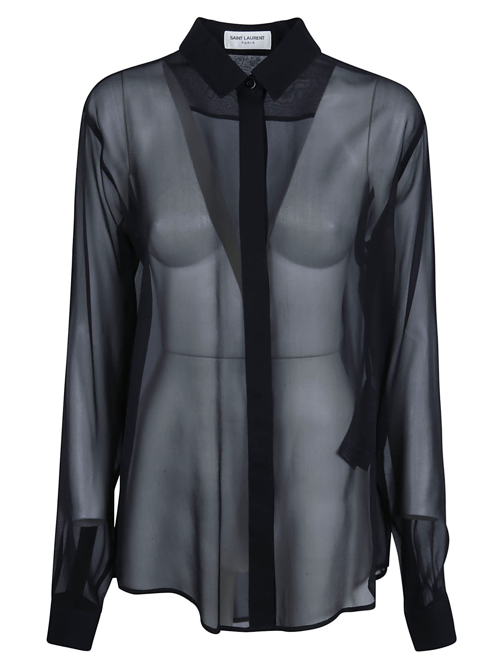 Saint Laurent Regular Fit Lace Shirt