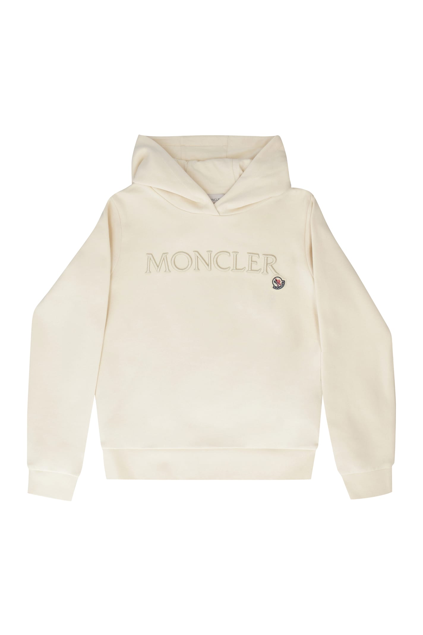 Moncler Sweater Kids Color White In Panna