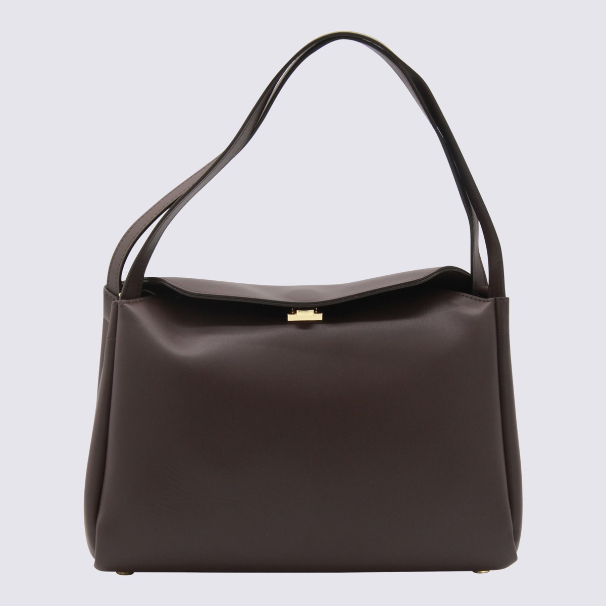 Themoirè Brown Eudora Shoulder Bag In Black