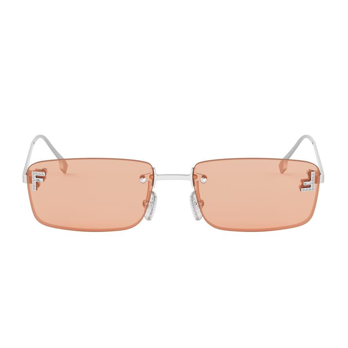 Fendi Fe4172us Fendi First Crystal 16j Argento Sunglasses
