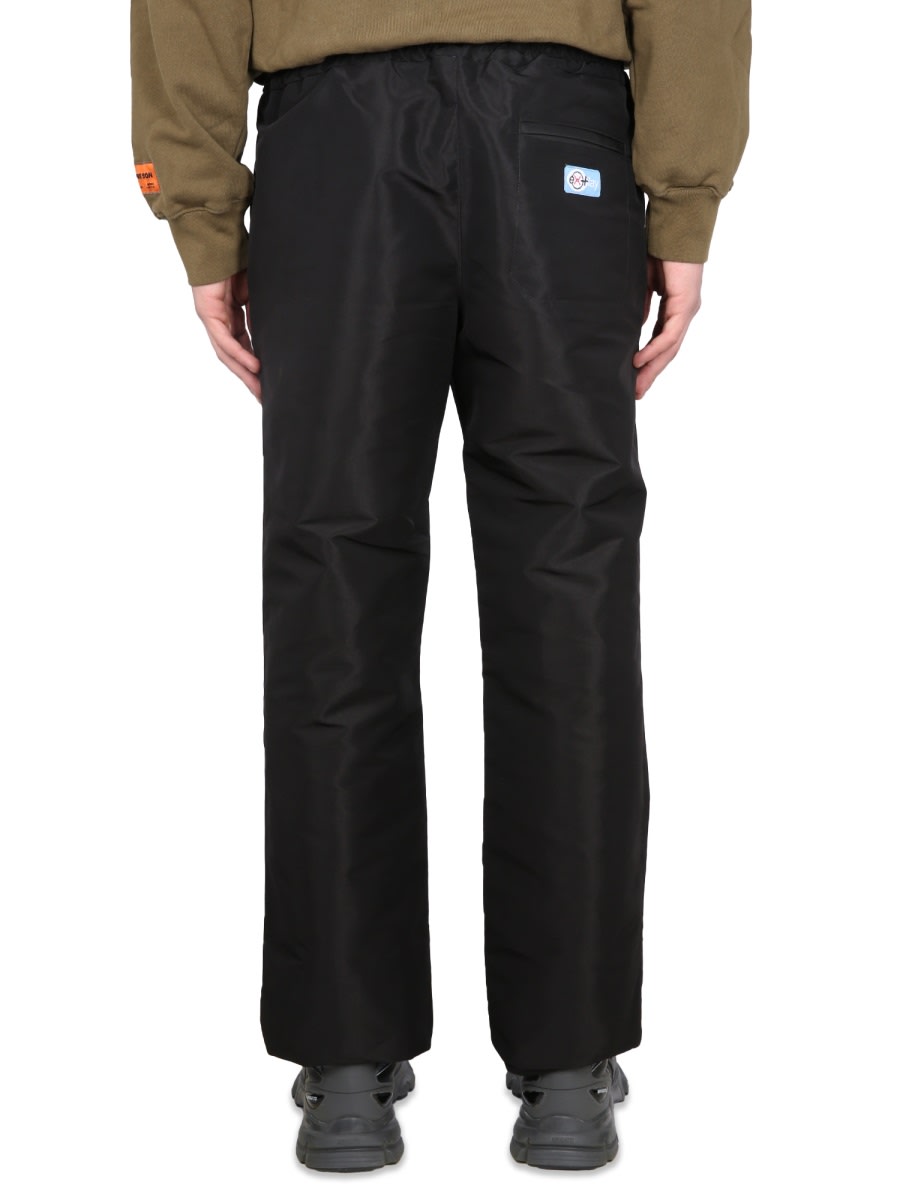 Heron Preston Premium Elastic Waistband Pants For Men In Black