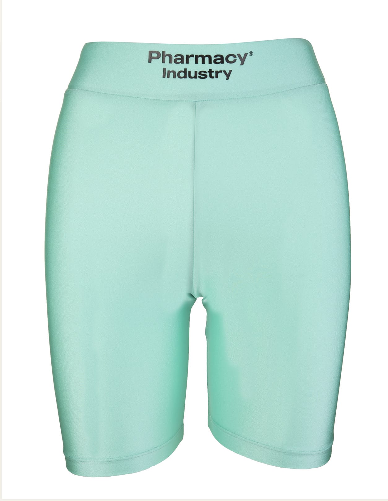 Pharmacy Industry Woman Mint Green Short Sports Leggings With Logo