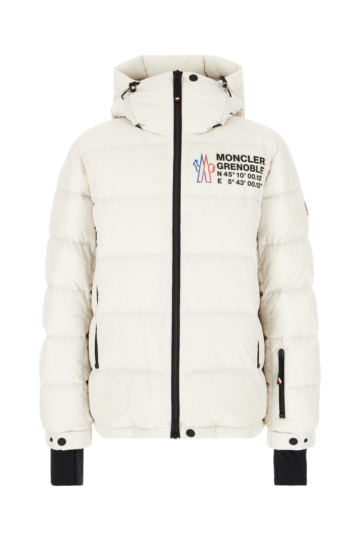 Shop Moncler Chalk Nylon Isorno Down Jacket