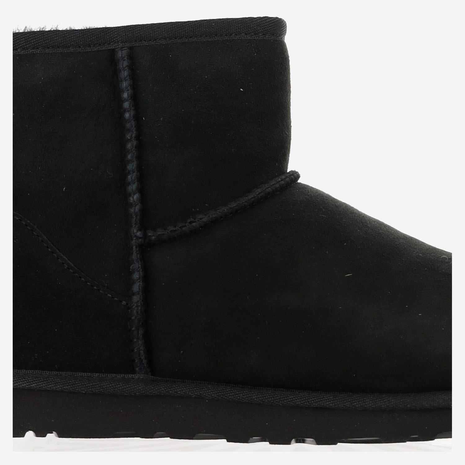 Shop Ugg Classic Mini Ankle Boots In Black