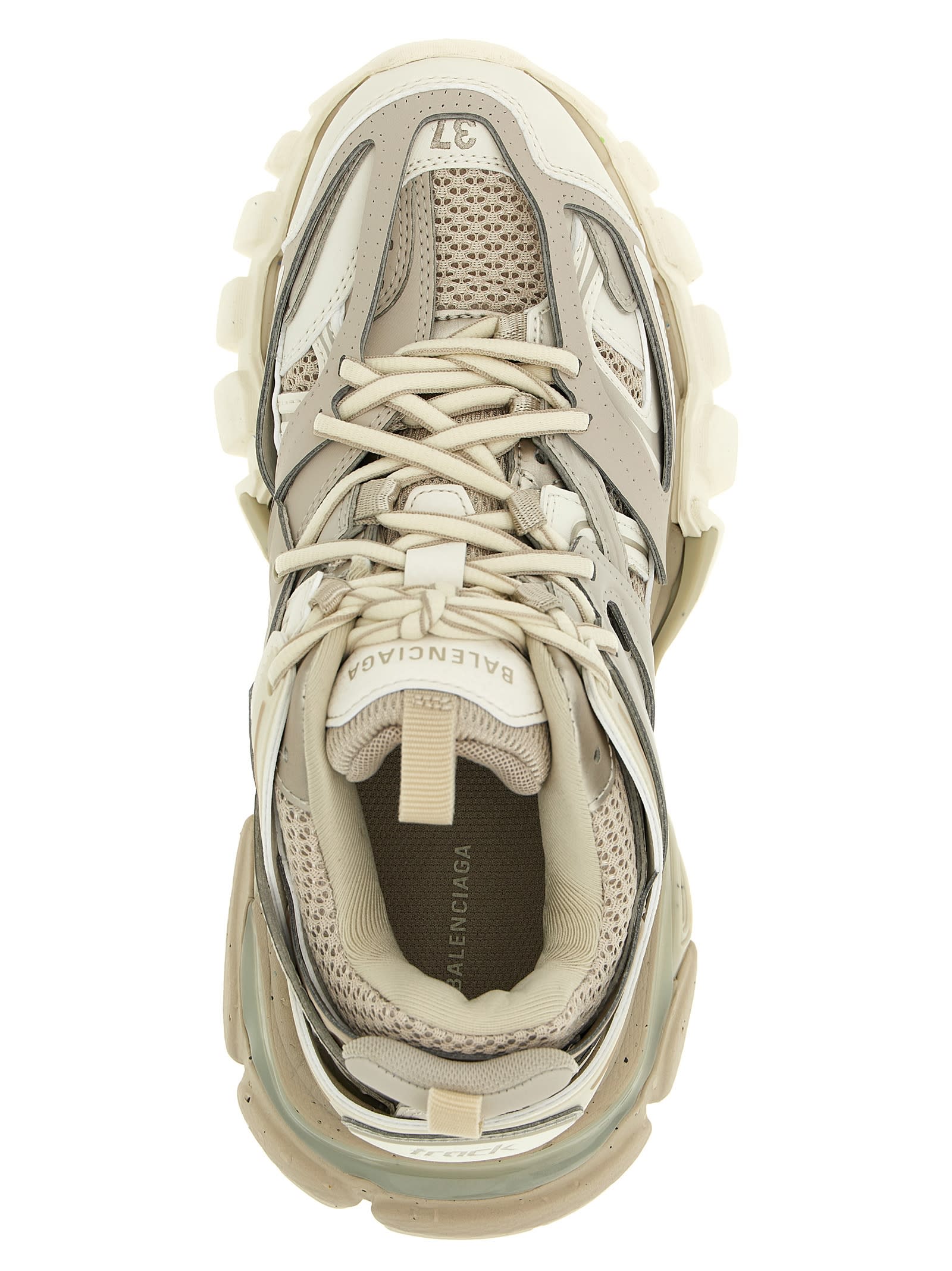 Balenciaga Women Track Recycled Mesh And Nylon Sneakers In Gray