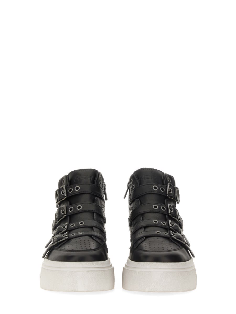 Shop Ash Starmoon Buckle Sneaker In Black