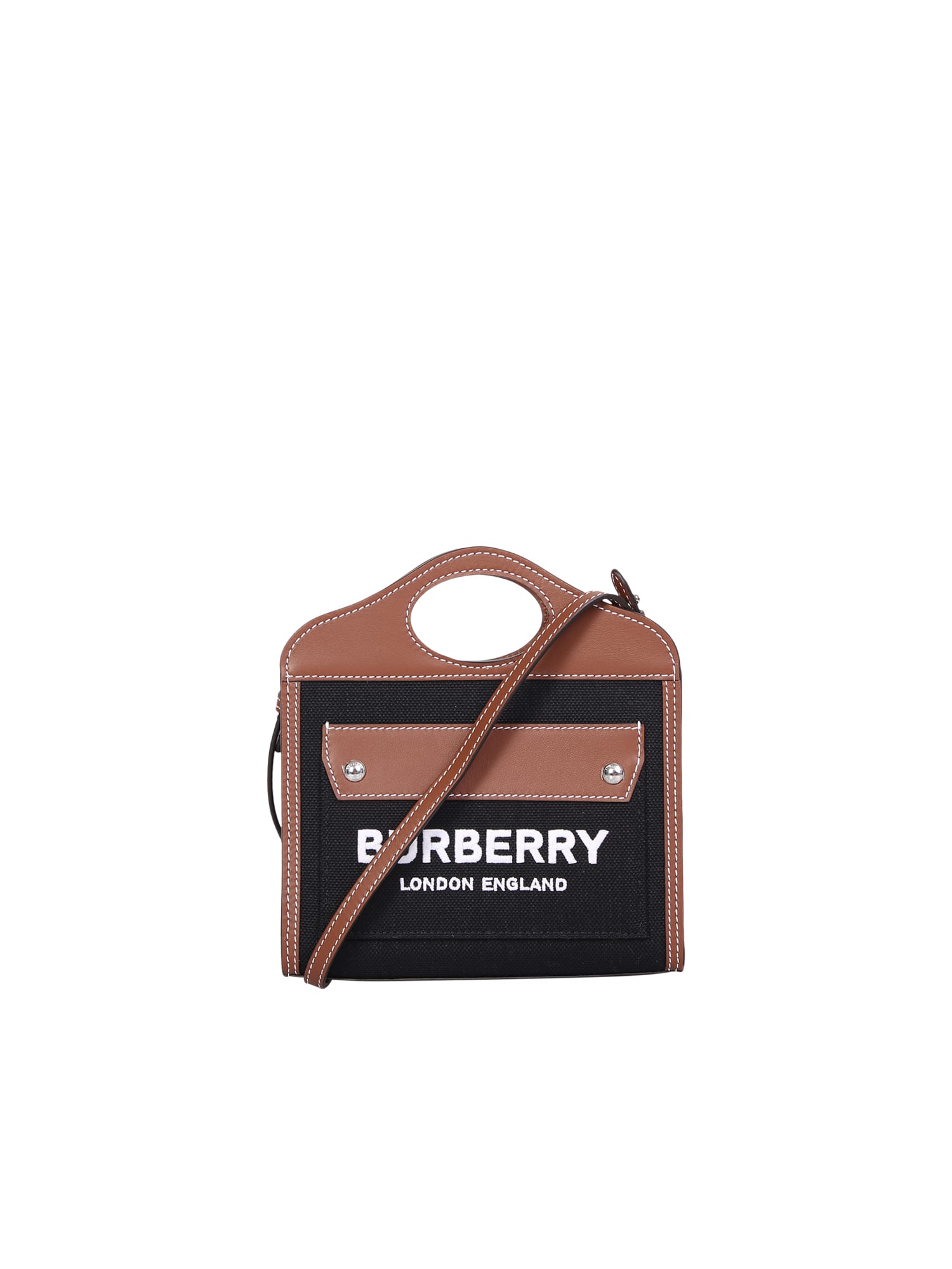 Burberry Mini Tote Bag Black And Brown