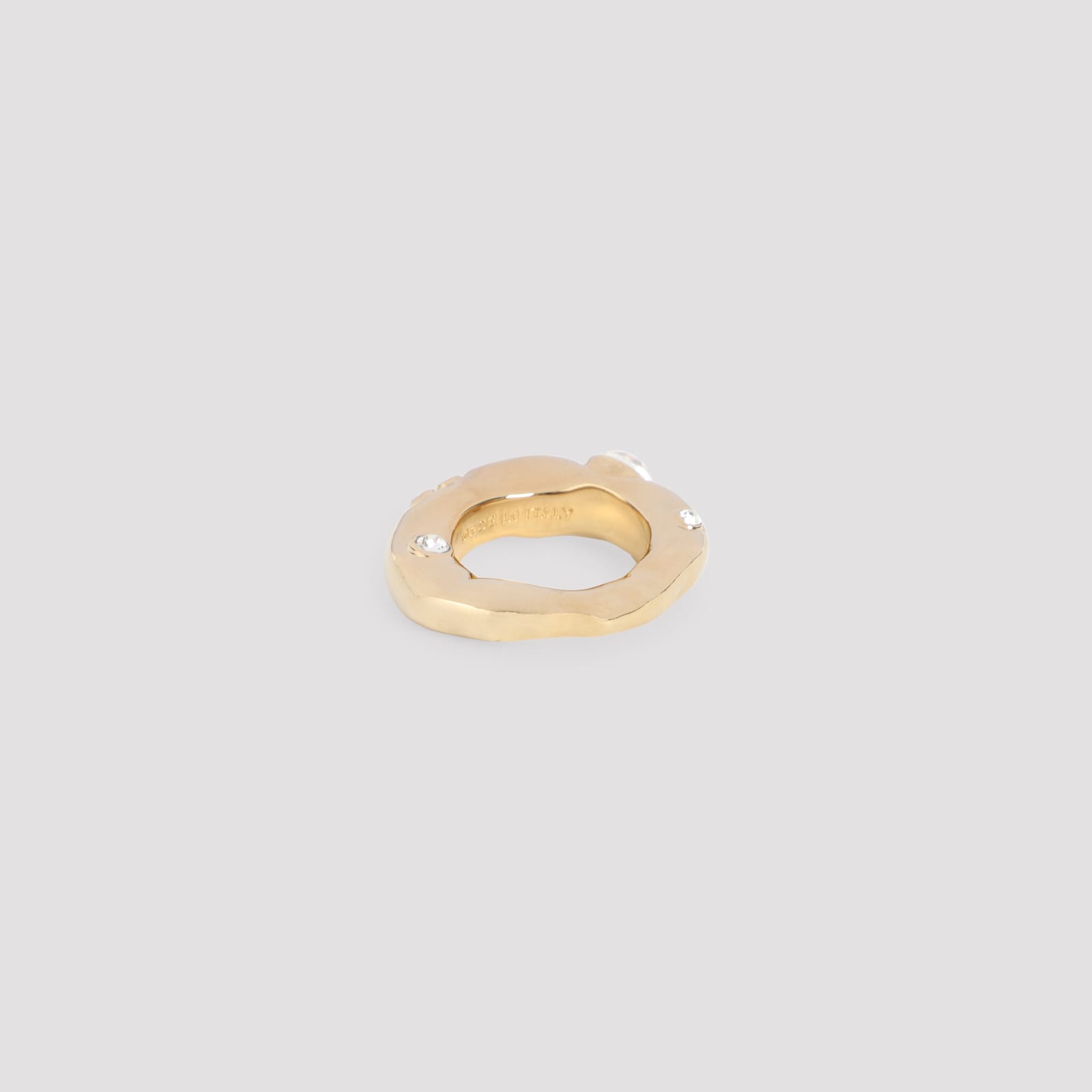 Dries Van Noten Crystal-embellished Ring In Gold