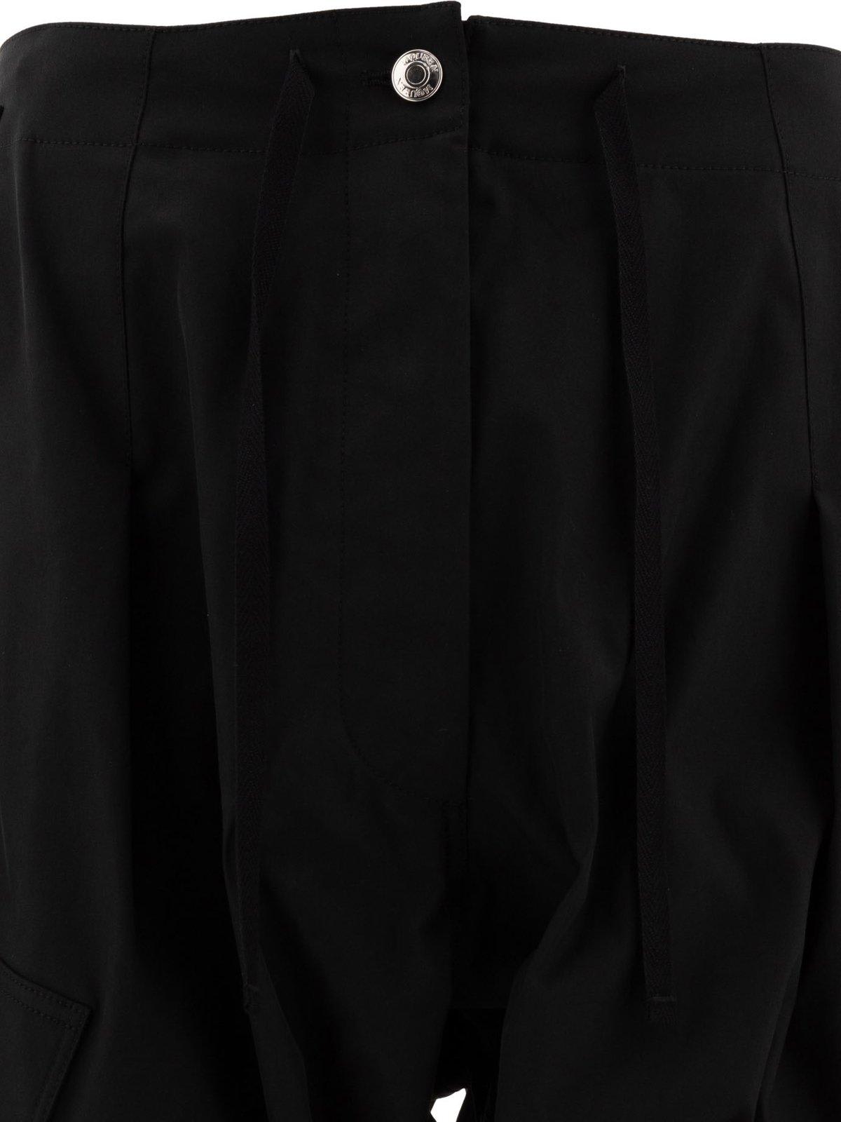 Alexander Mcqueen Oversize Cargo Trousers In Black