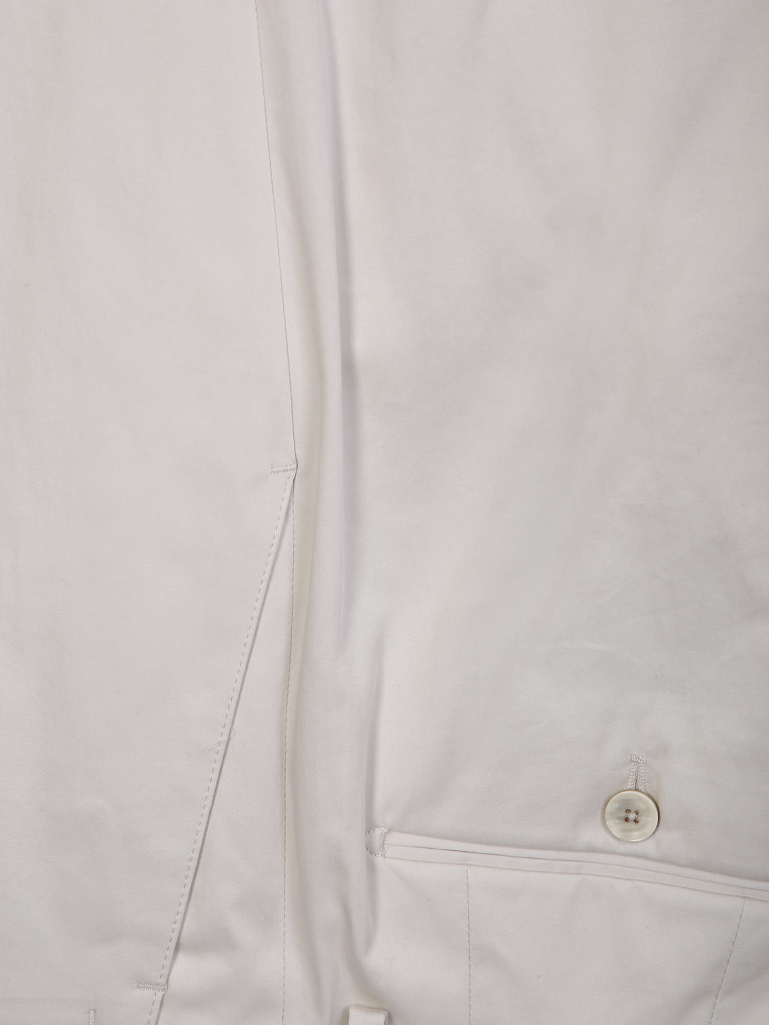 Shop Lardini Double Breasted Cream Suit In White