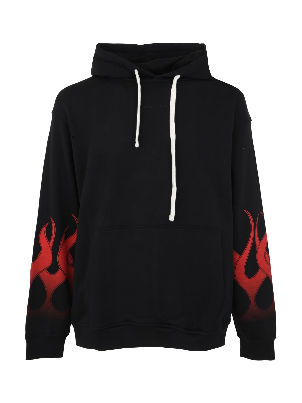 Vision Of Super Man Sweatshirt Black Size Xl Cotton In Black Red