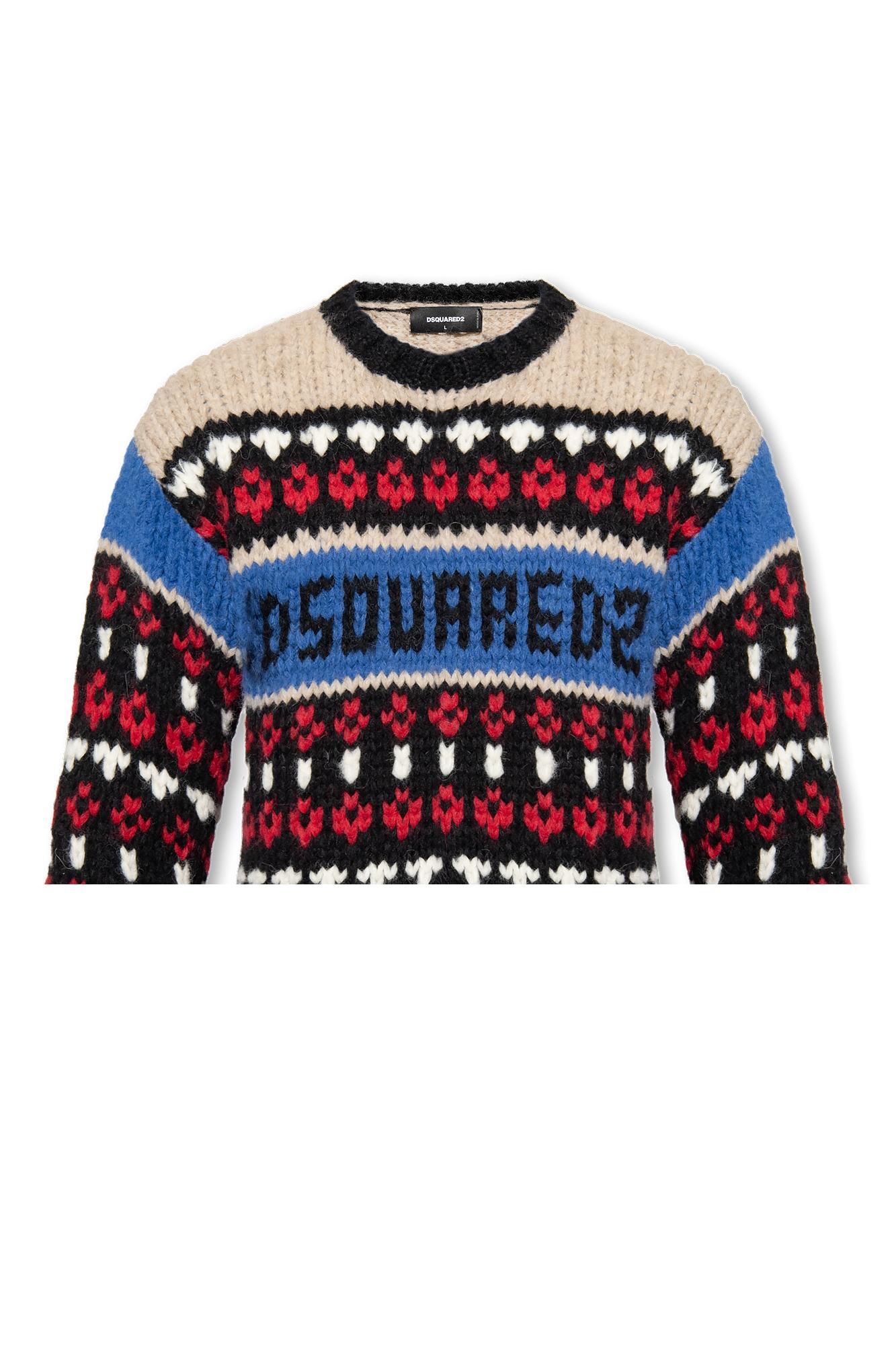 Shop Dsquared2 Wool Sweater In Multicolour