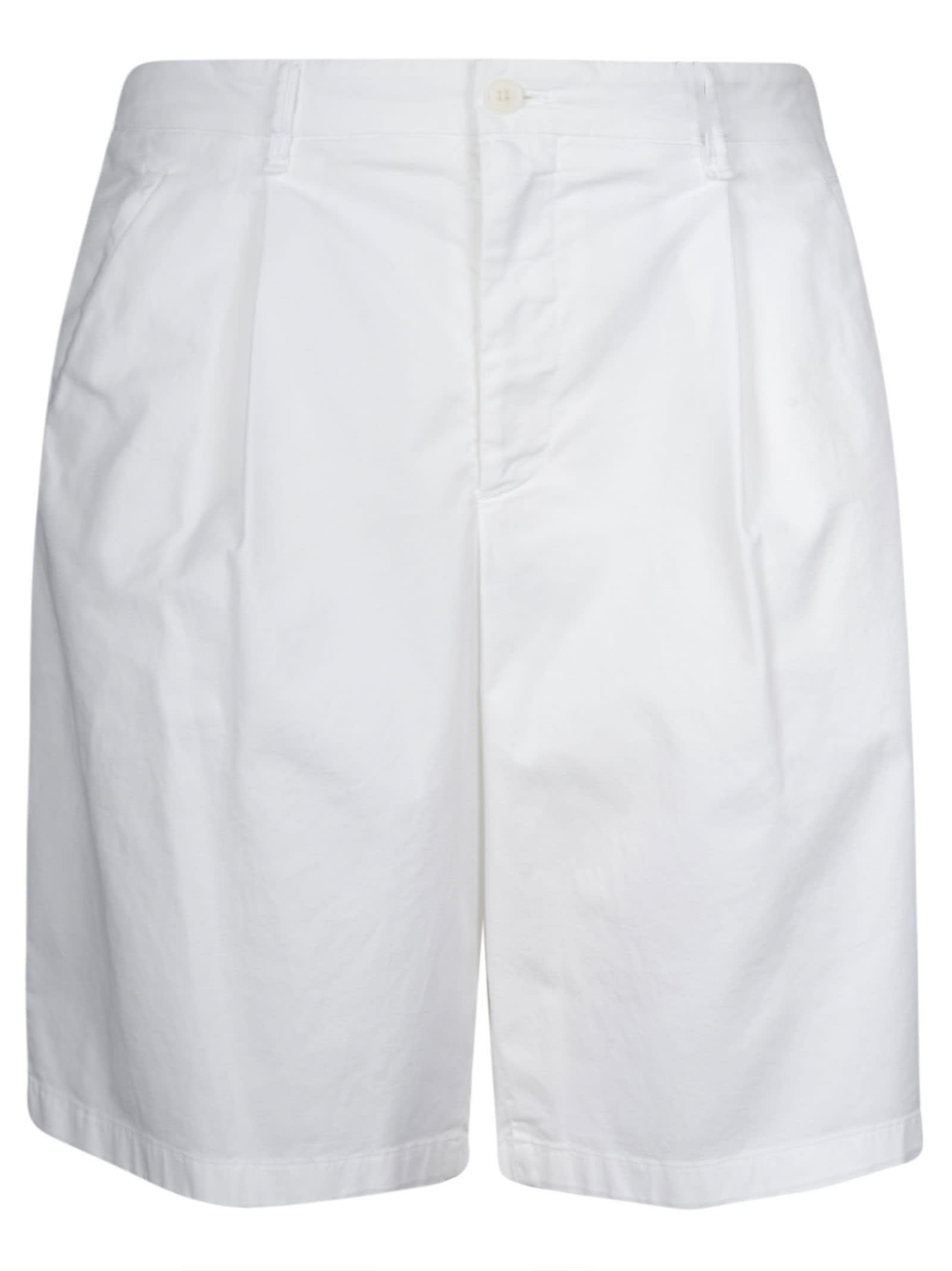 Giorgio Armani Buttoned Shorts In Brillant White