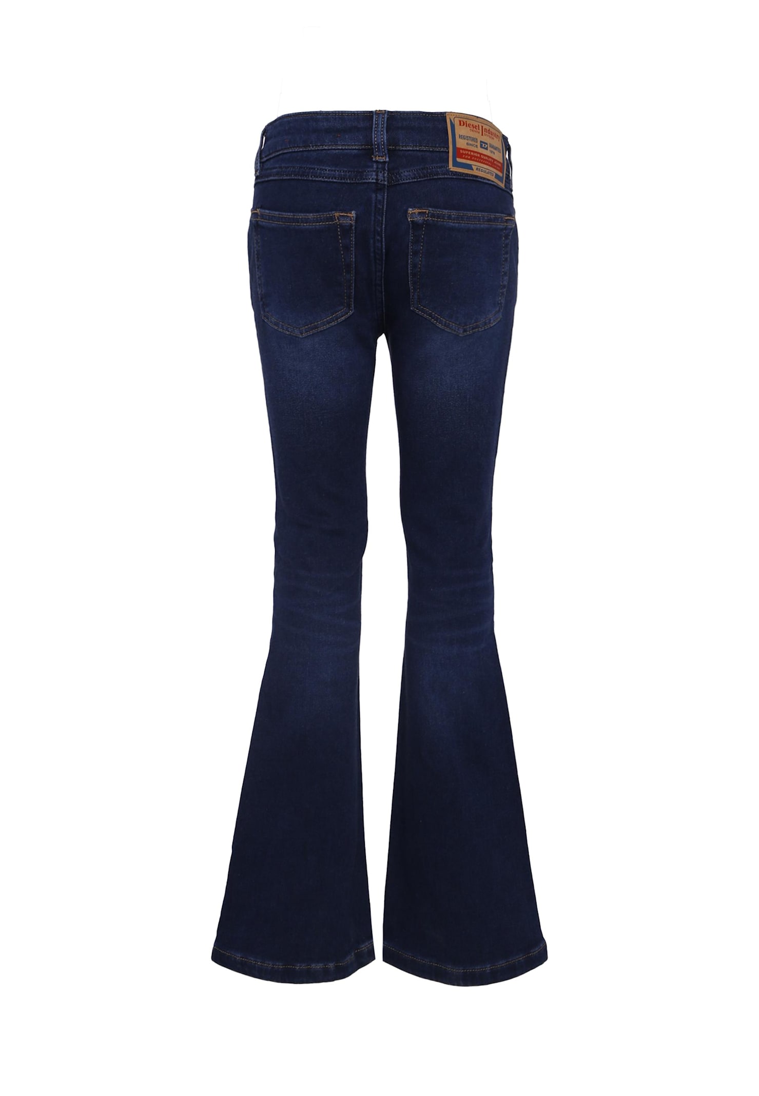 Diesel Denim Jeans For Girl With Logo In Blue