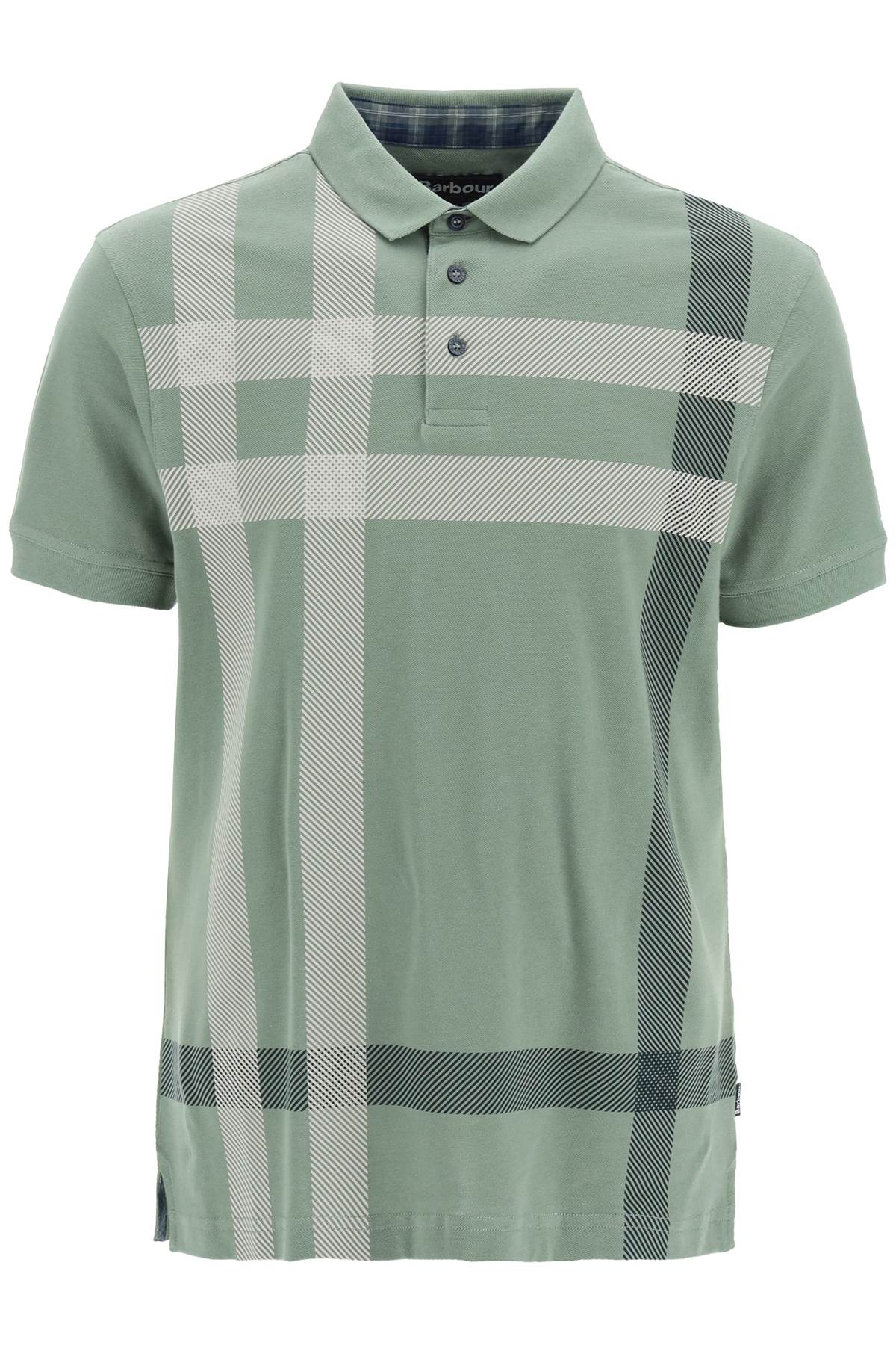 Barbour Men's Blaine Tartan Cotton Piqué Polo In Agave Green (green)