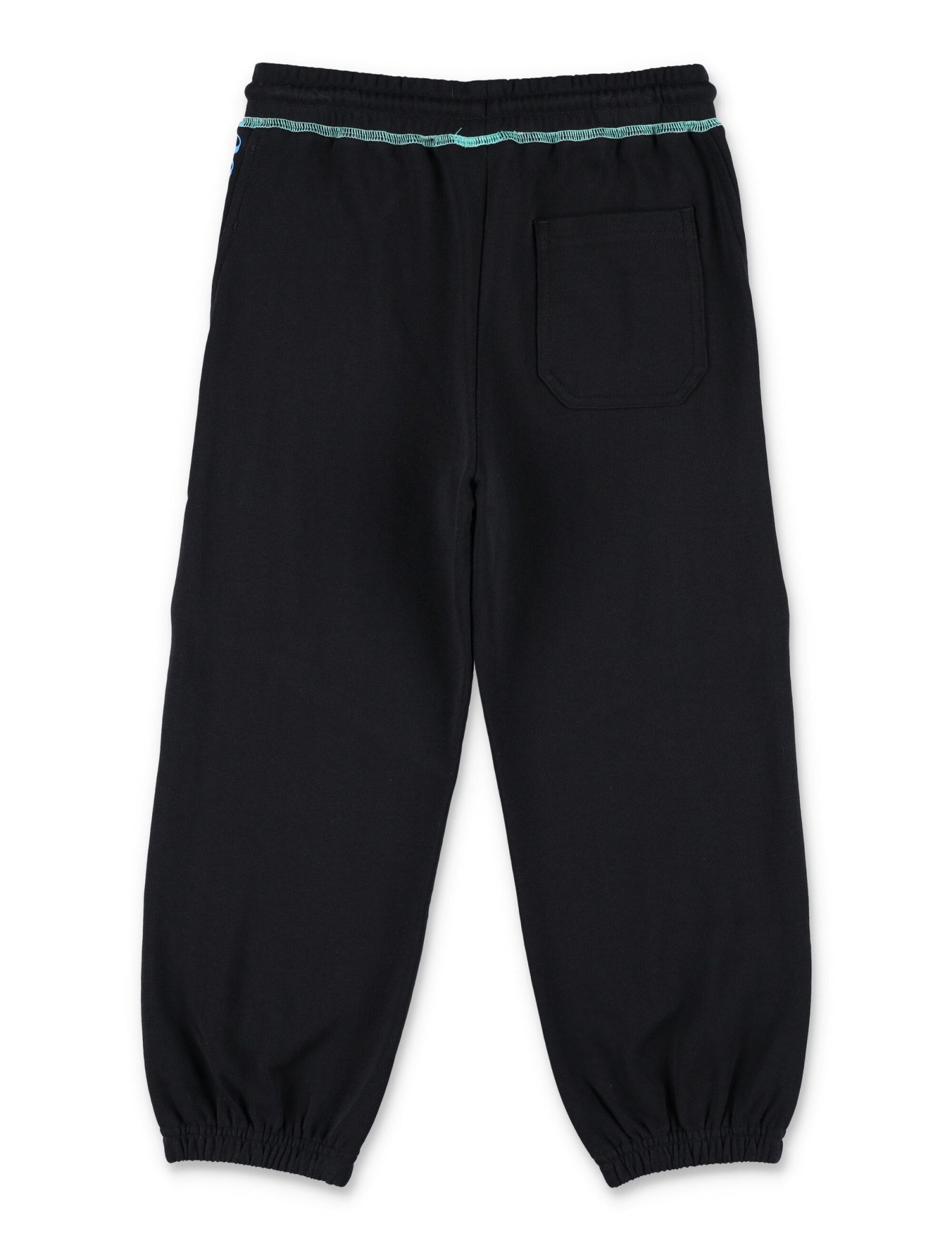 Shop Stella Mccartney Jogging Pants With Logo In Black