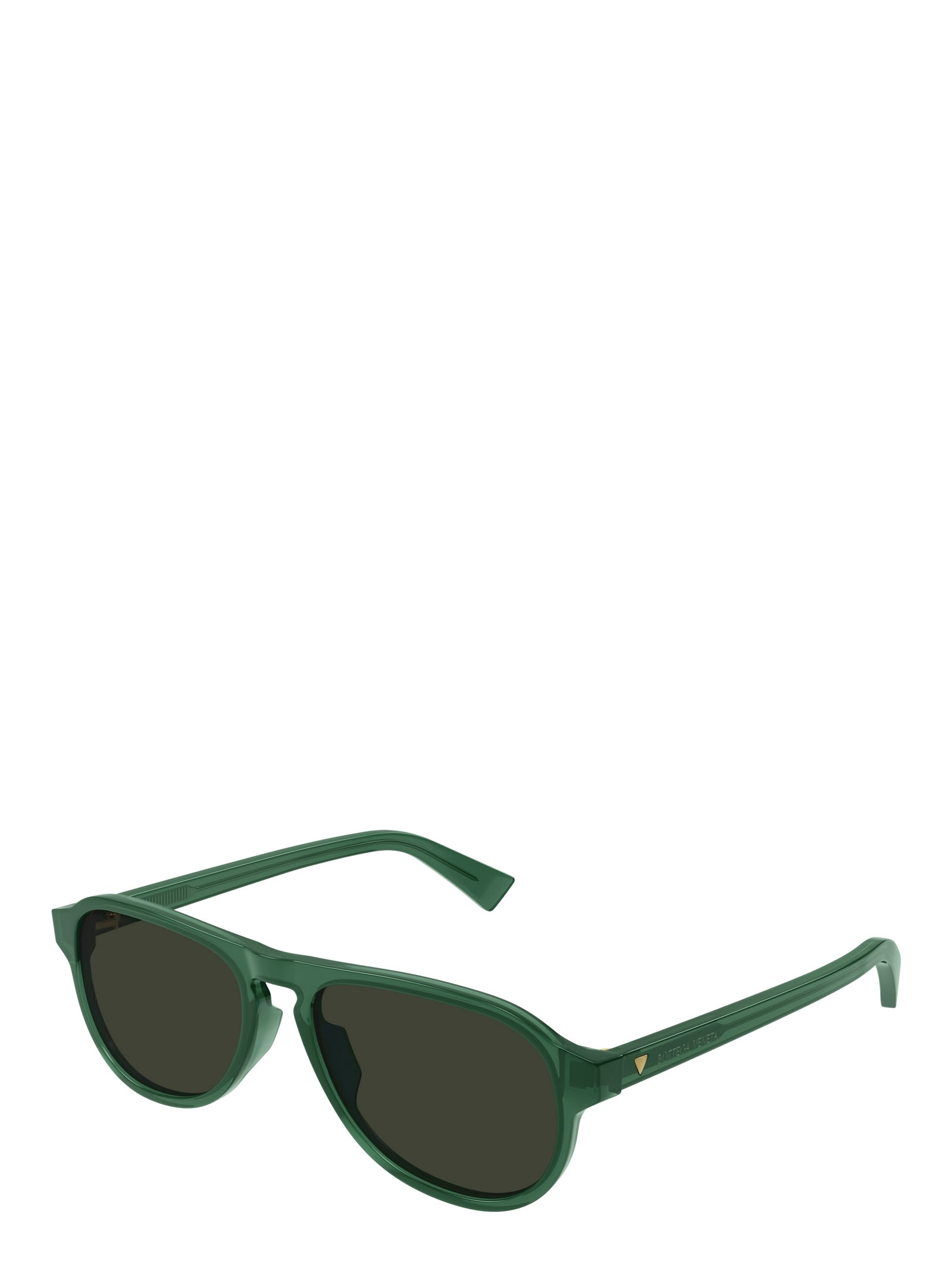 Shop Bottega Veneta Bv1292s Green Sunglasses