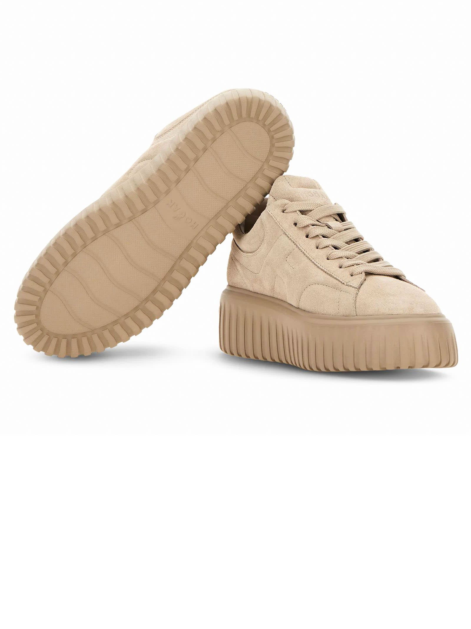 Shop Hogan Sneakers Beige In Zenzero