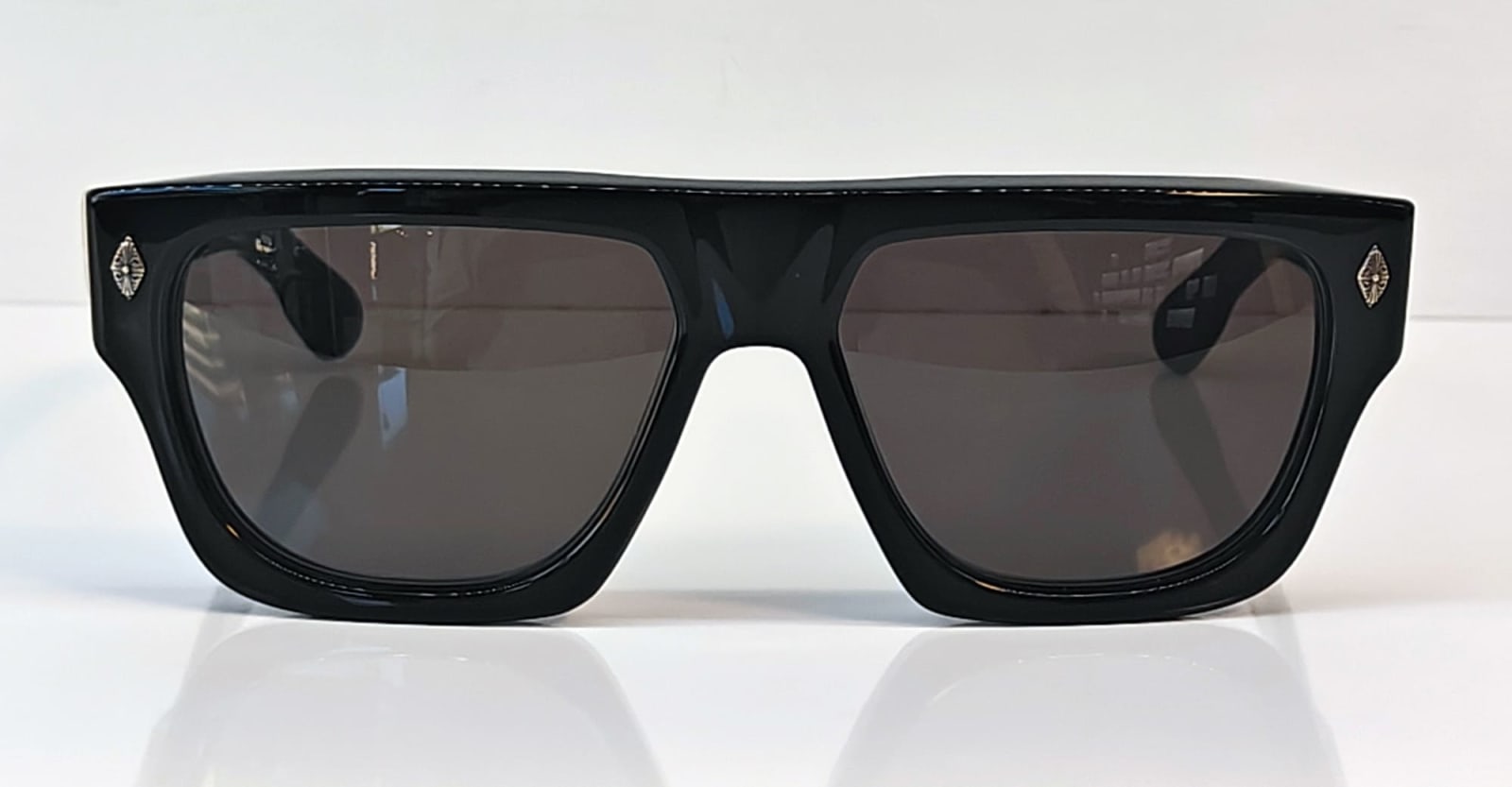 Shop Chrome Hearts Charismadick - Black Sunglasses