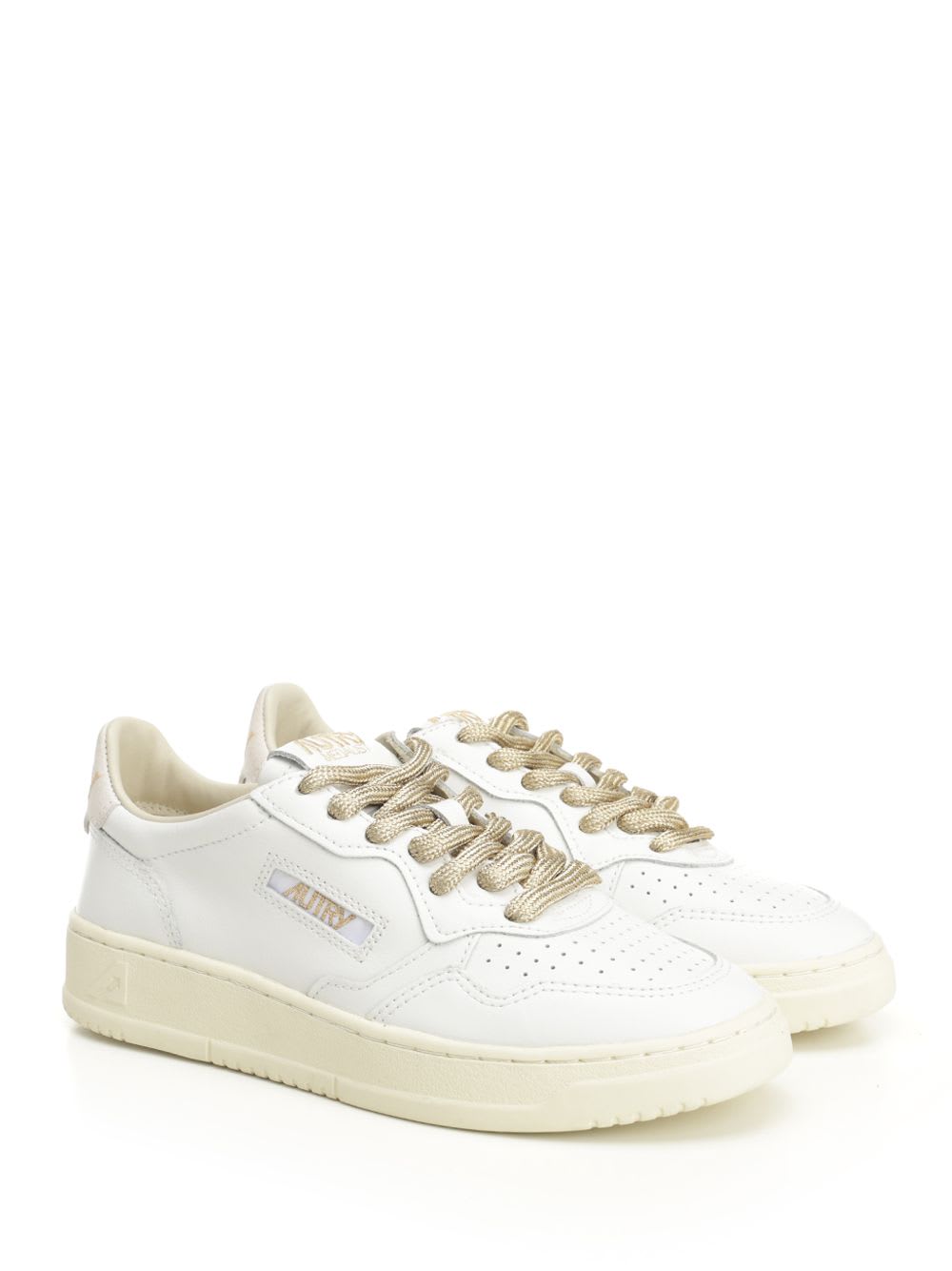 Autry Medalist Leather Low-top Sneakers In White