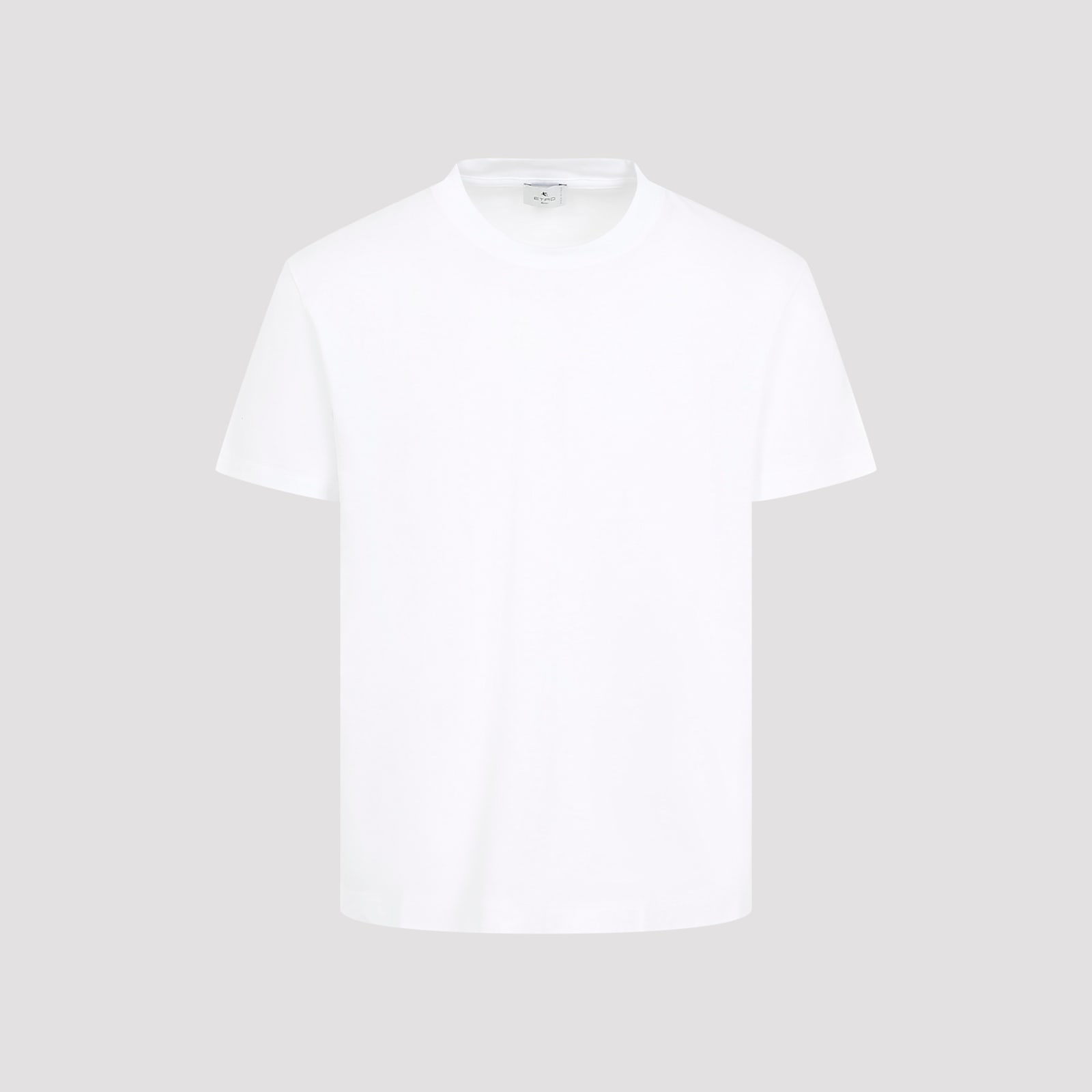 Etro Pegaso-embroidered Crewneck T-shirt In White