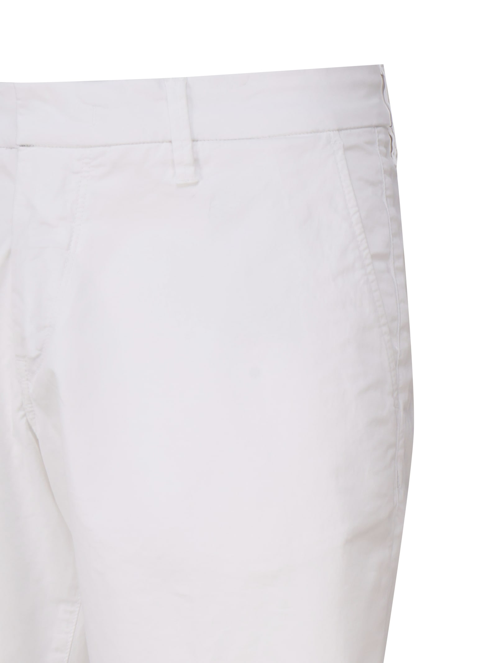 Shop Fay Cotton Bermuda Shorts In White