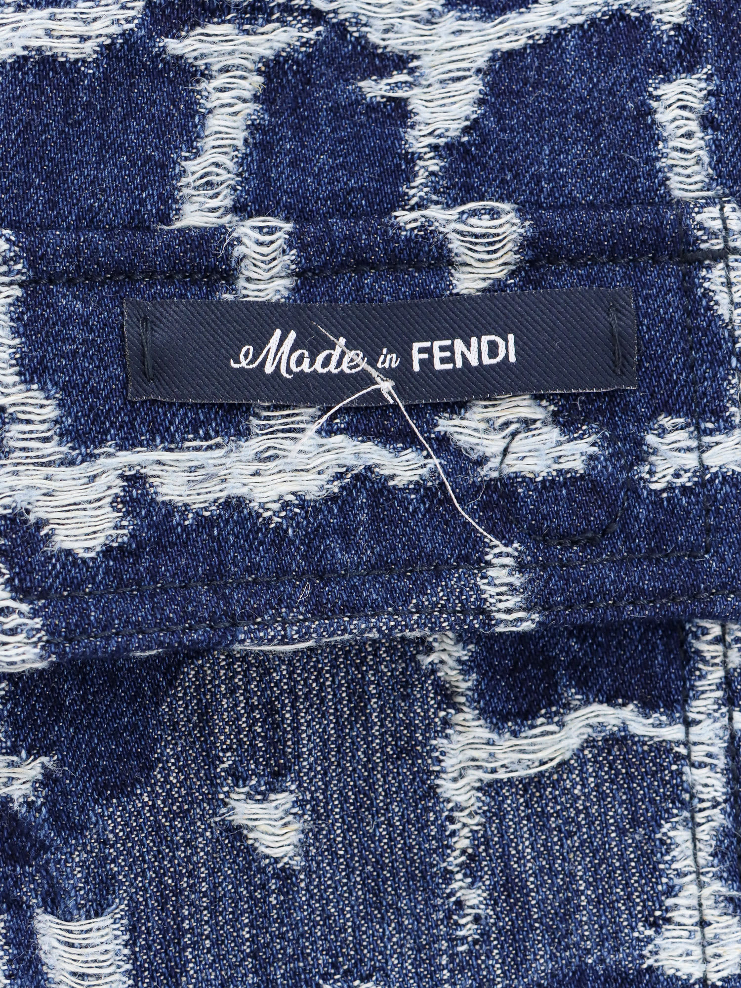 Shop Fendi Jacket In Blue