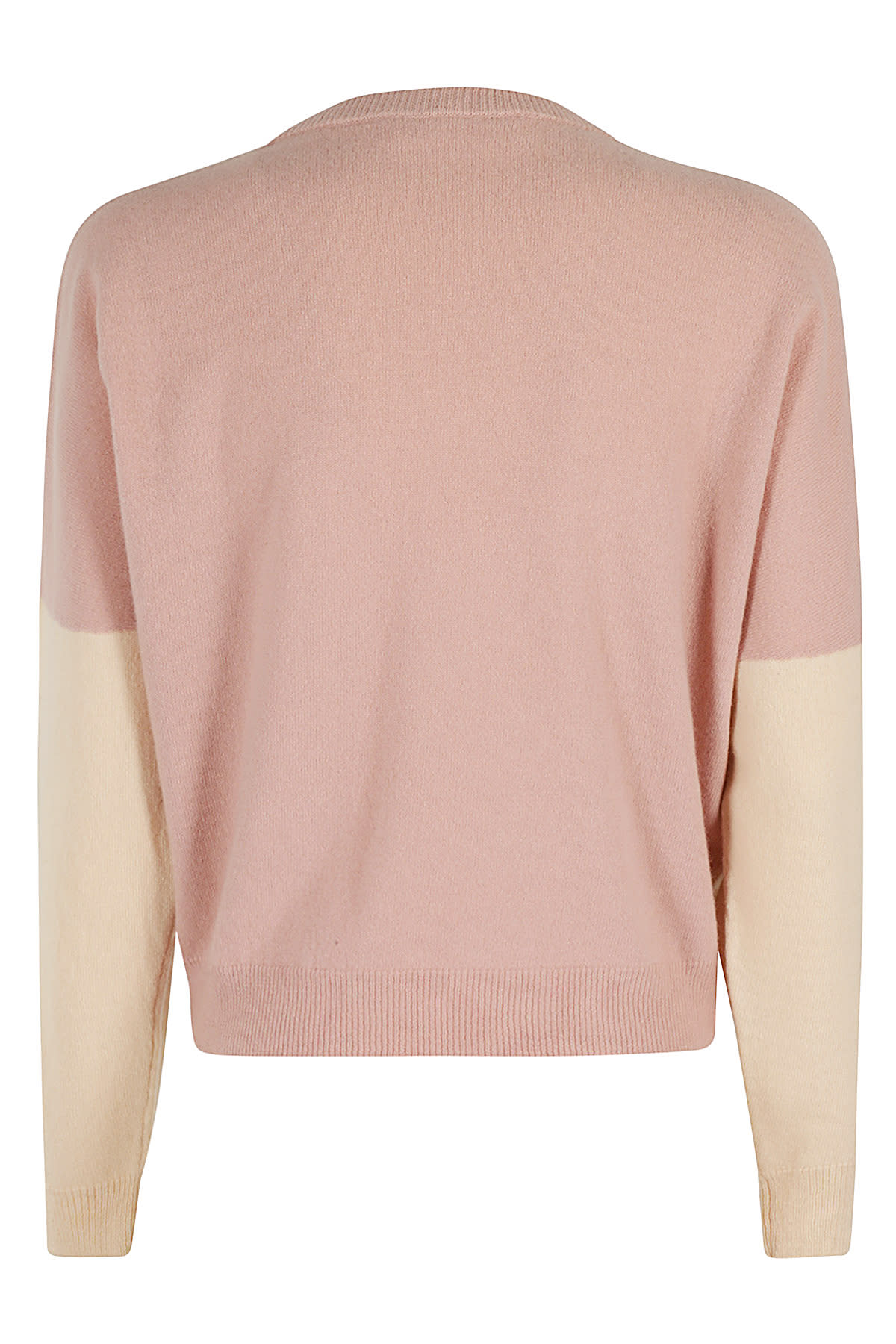 Shop Marni V Neck Sweater In Pale Peach