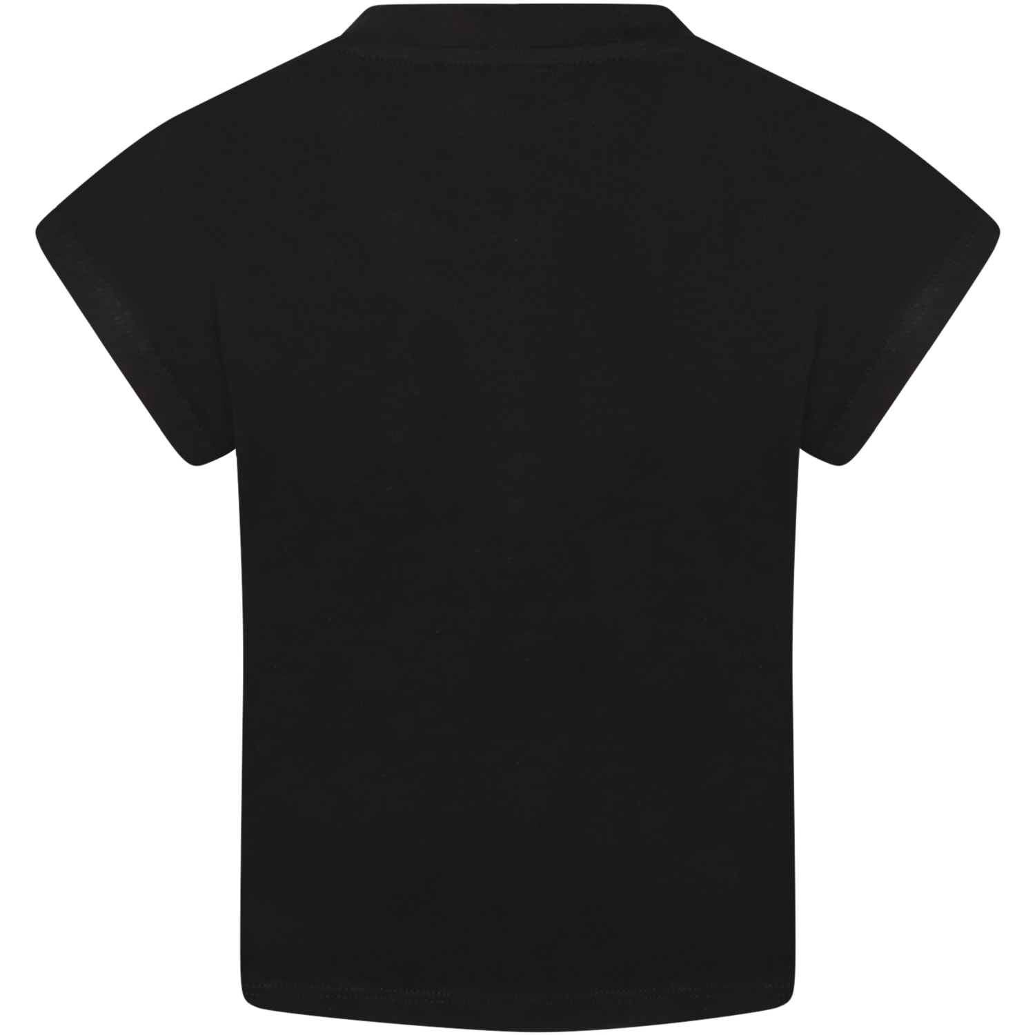 Shop Dkny Black T-shirt For Girl With Logo