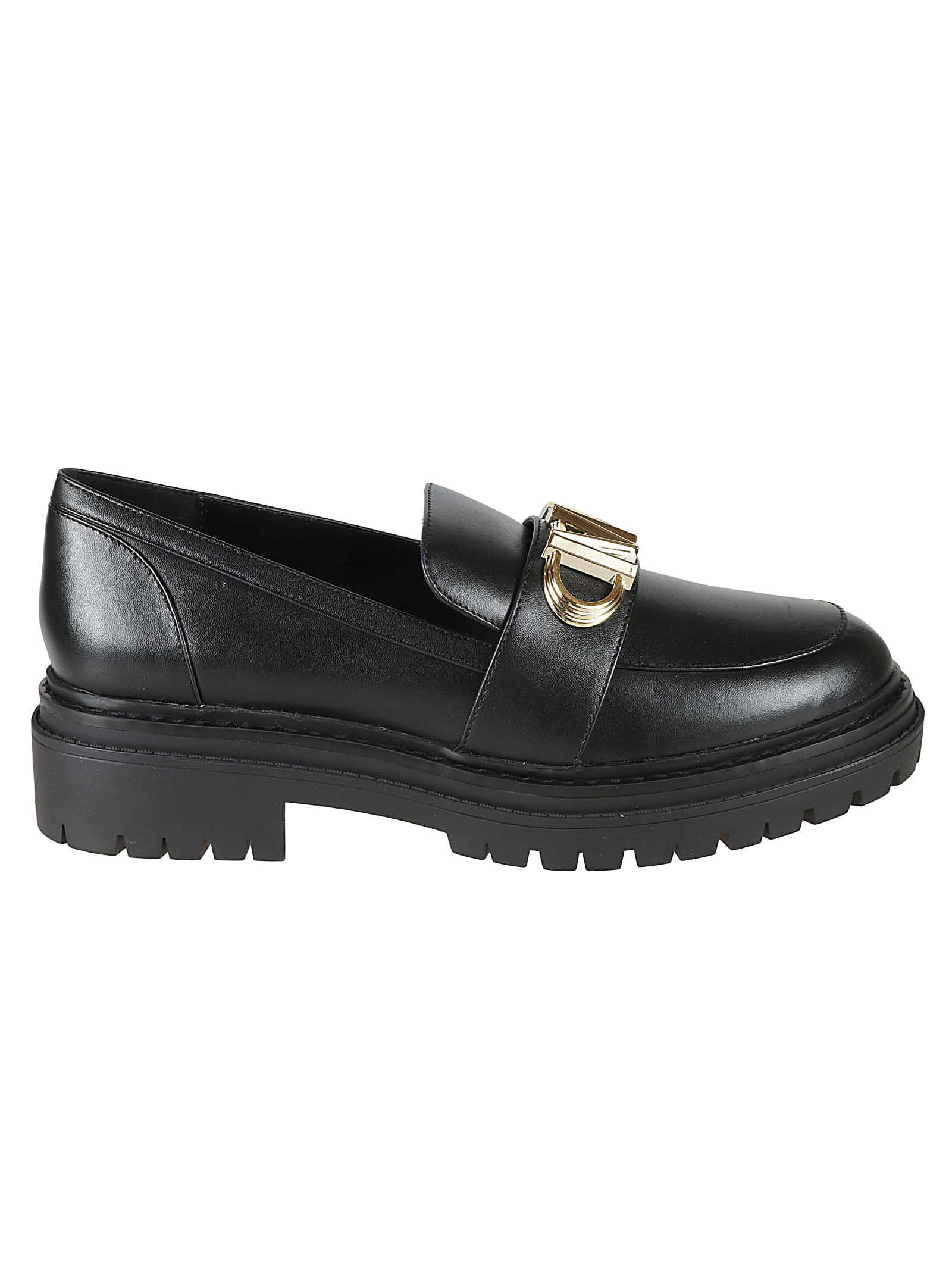 Michael Kors Parker Lug Loafers In Black