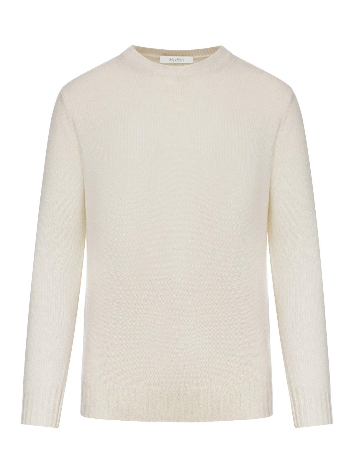 Shop Max Mara Crewneck Long-sleeved Jumper