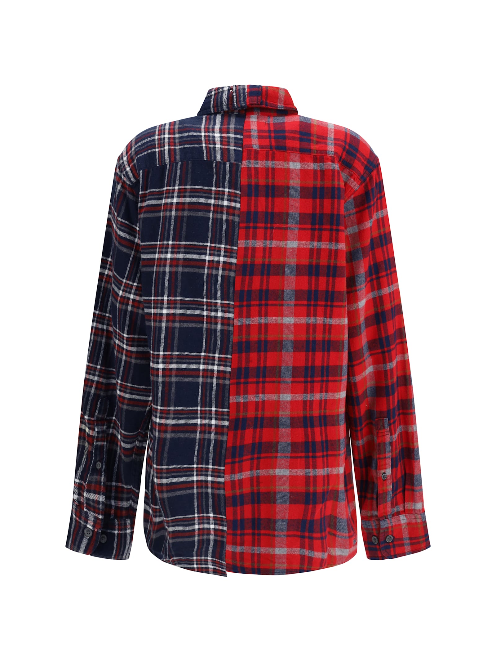 E.l.v Denim Martha Shirt Check Flannel In Multi