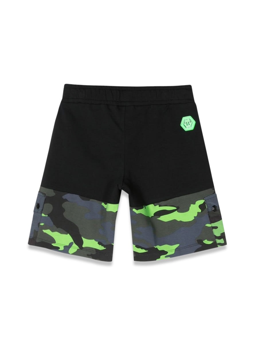 Philipp Plein Camou Bermuda Shorts In Multicolour