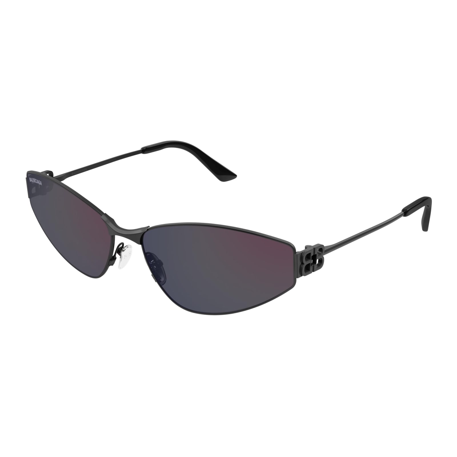 Shop Balenciaga Sunglasses In Nero/grigio