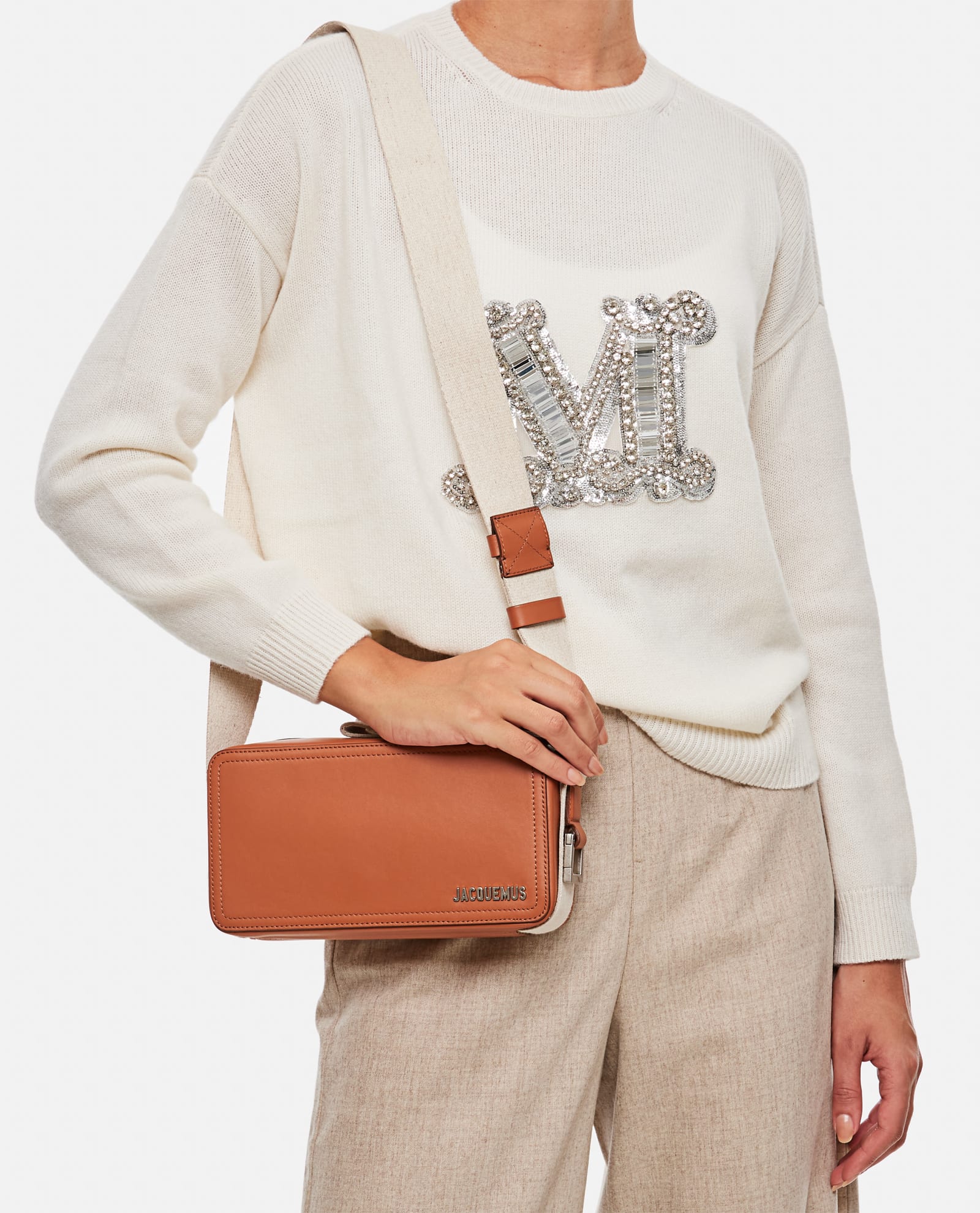 Jacquemus Men Le Cuerda Horizontal Crossbody Bag In Brown