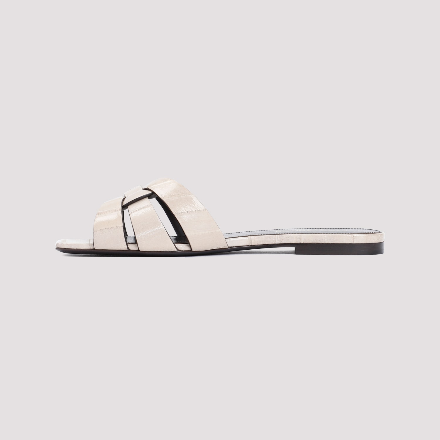 Shop Saint Laurent Tribute 05 Sandals In Brave Ivory