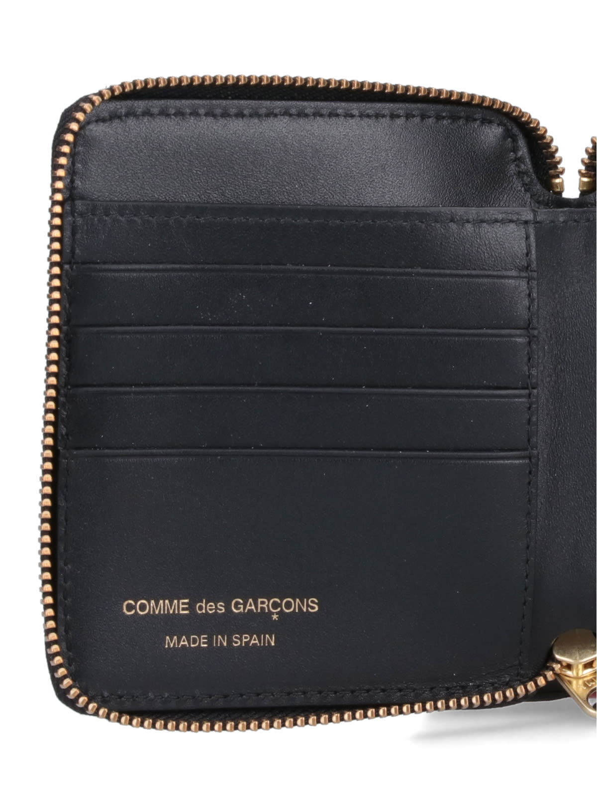 Shop Comme Des Garçons Zip-around Wallet In Black