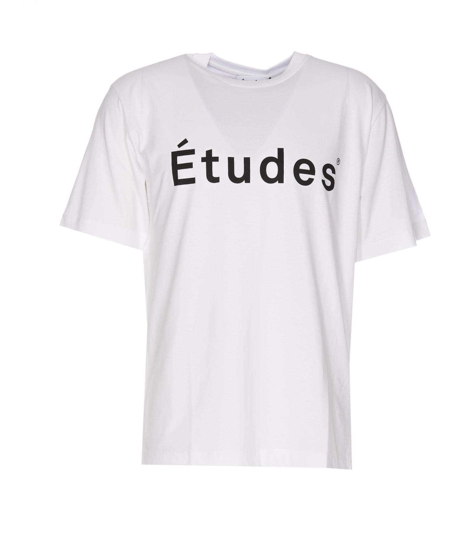 Etudes Studio Etudes Wonder Logo Print Cotton T-shirt In White
