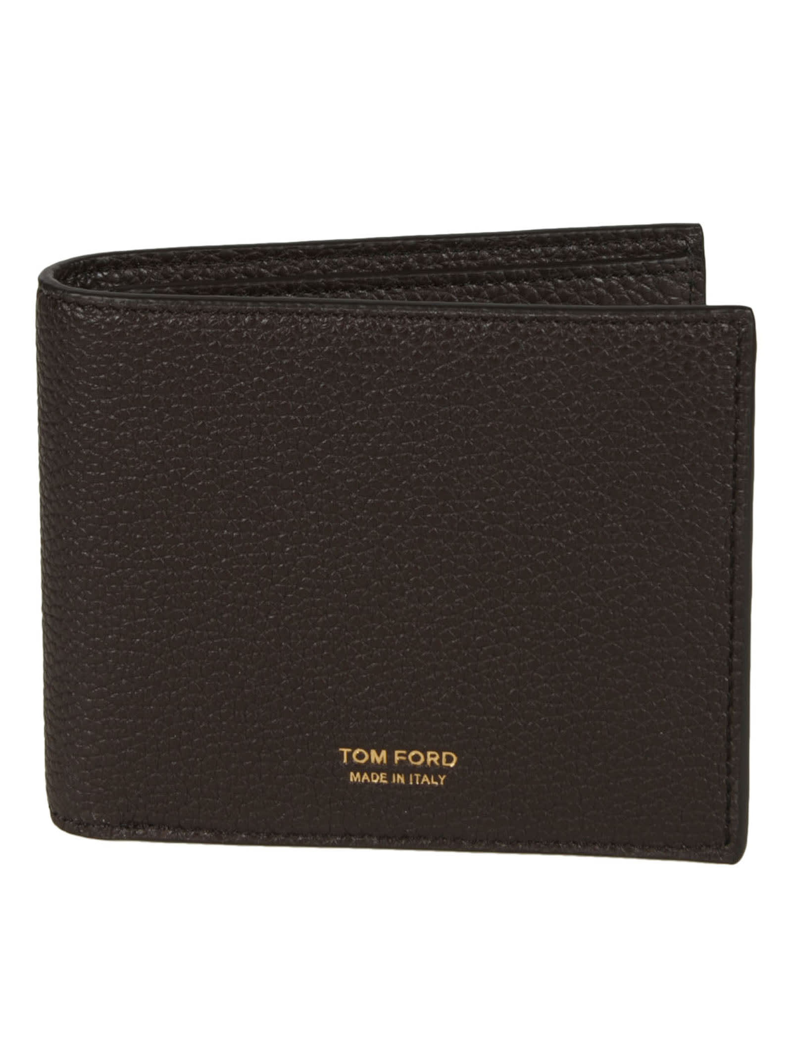 Tom Ford Grained Leather Logo Embossed Wallet